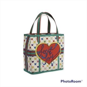 Brighton Love and Joy Holiday Canvas Tote